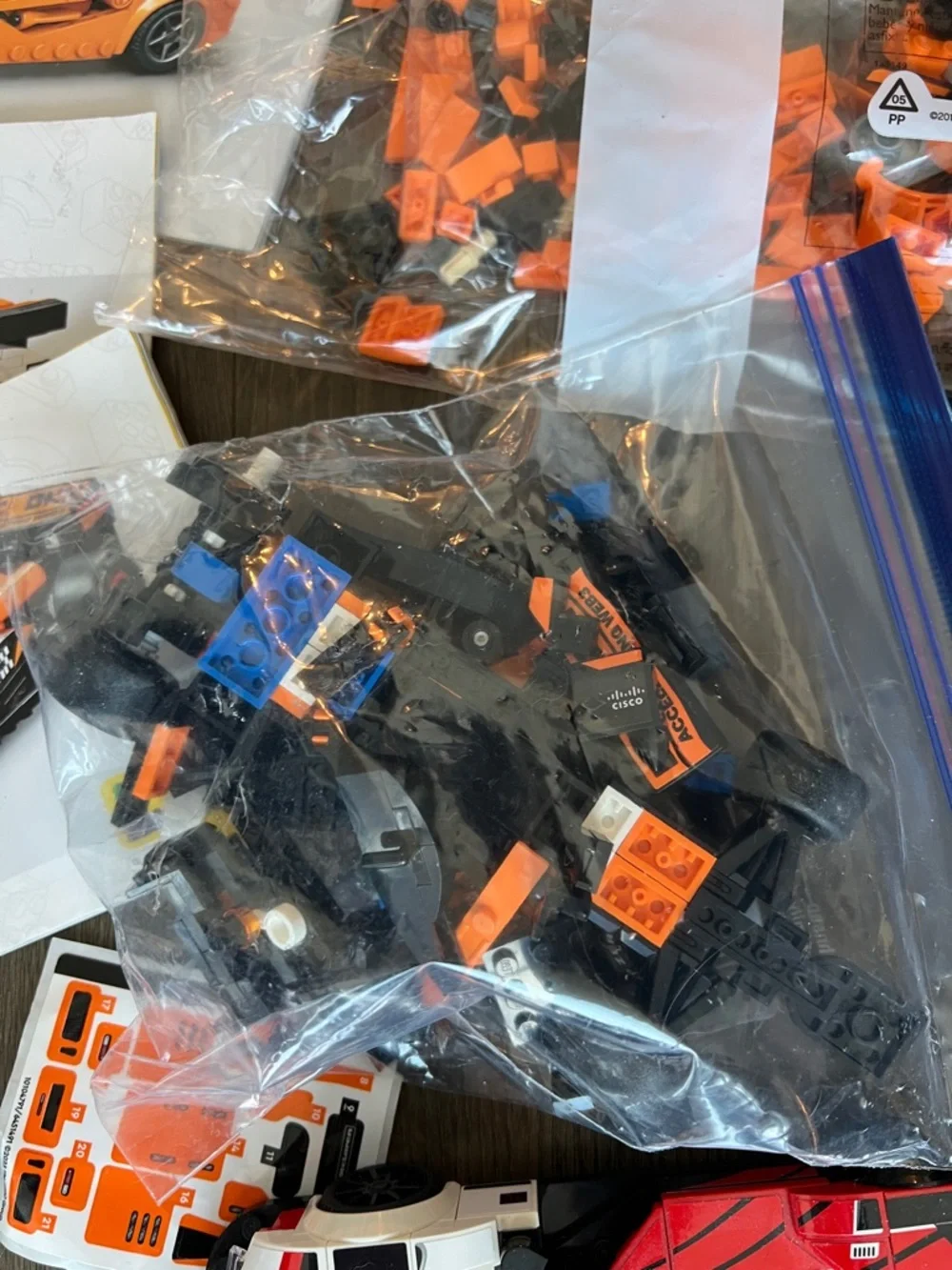 LEGO Speed Champions Orange and Black McLaren Race Car Mixed mismatched set - Picture 7 of 11